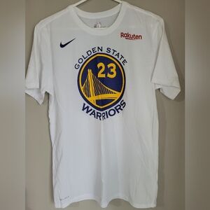 Mens Nike Golden State Warriors White T-Shirt